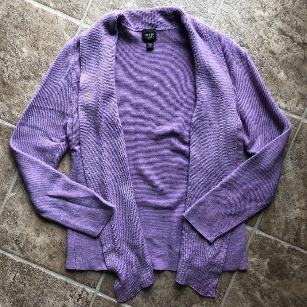Purple merino Wool Eileen Fisher Women's Sweater